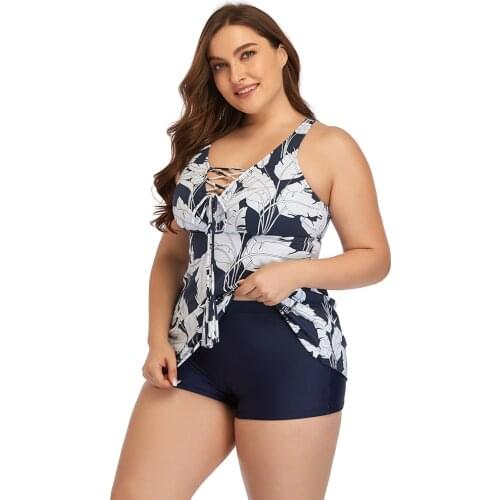 2021 New Plus-size One Piece Swimwear Floral Print Swimsuit Sexy V-neck Bathing Suits With Straps Cover Tummy Dress Style