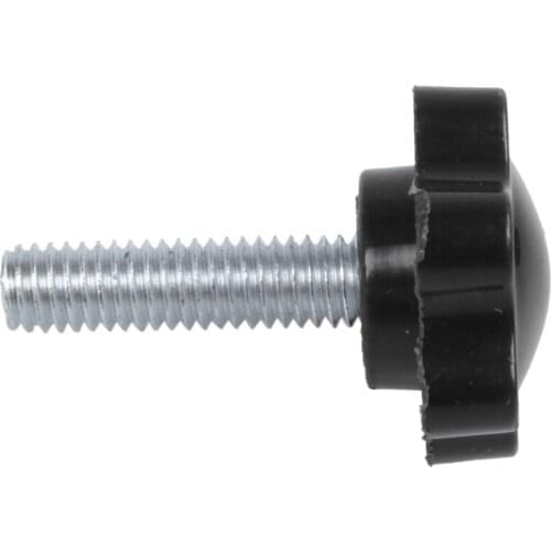 Plastic Head Screw On Screw Handle M6 Male Thread 23mm diameter 2 pieces