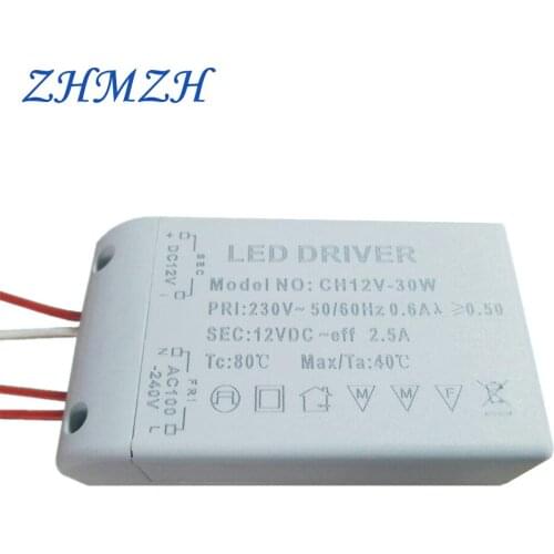 ZHMZH LED Driver 6W 12W 15W 20W 30W Constant Voltage Power Supply for G4 LED Beads LED Strip AC 220V Input Lighting Transformer