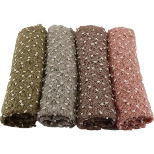150x100cm Knit Bobble Wraps Newborn Baby Photography Backdrops Background Newborn Blanket Props Photography fabrics