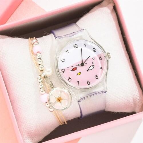 Womens Watch Bracelet Watches For Women Cute Student Jewelry Bracelet Quartz Watch Pink Dial cuarzo rosa Reloj Para Mujeres F3