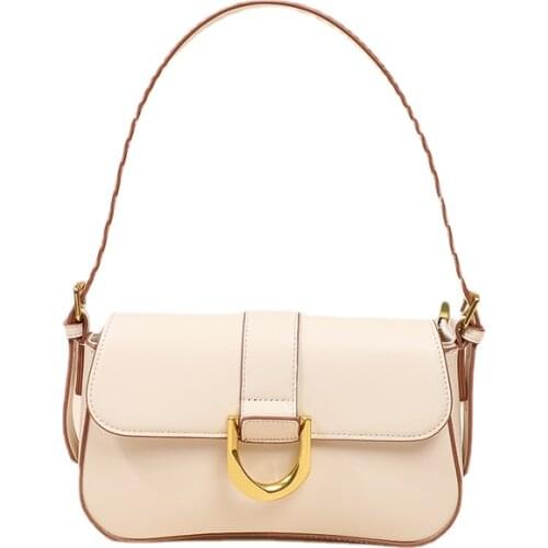 Womens Solid Color Retro Handbags Gesigner Luxury Simple Beans Underarm Bags Spring Black Wallet Cowhide Leather Fashion PM11