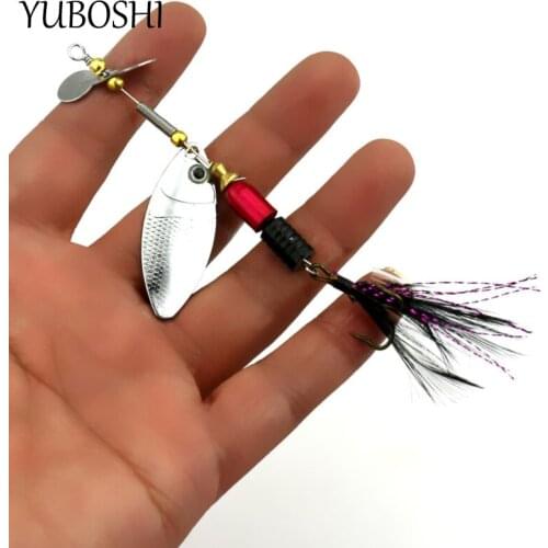 1Pcs Metal Durable Rotating Sequin Bait 10.2cm-13g Trolling Sinking Wobbler Artificial Bionic Fishing Fake Bait Fishing Tackle