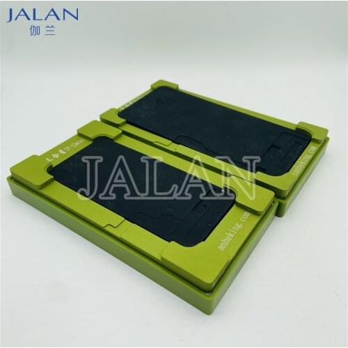 12 Mini 12Pro Max Green Mold 2 in 1 LCD OCA Display With Frame Lamination Mould 12 Pro Max Unebent Flex Cable Rubber Block