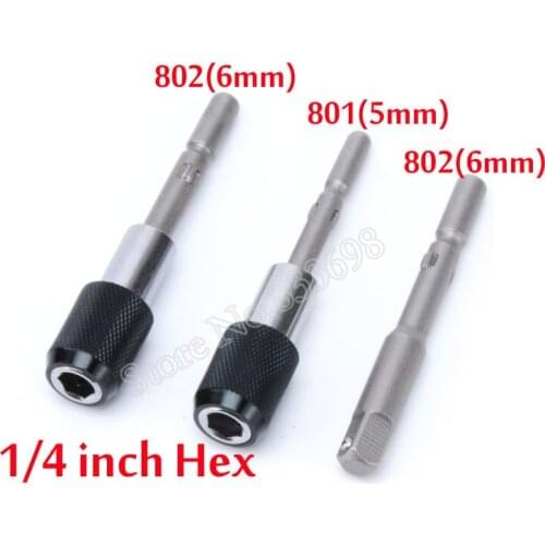 3Pcs Magnetic Screwdriver Bit Holder 801 802 to 1/4 Hex Shank Quick Release Electric Drill Tools