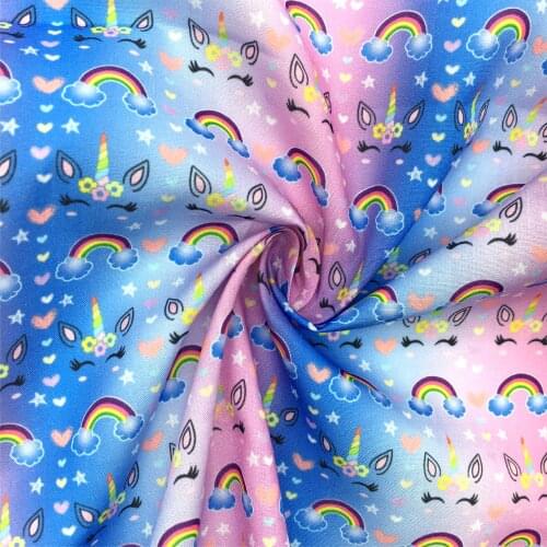 50*145cm Rainbow Bullet Textured Liverpool Fabic Cartoon Fabric For Quilting Tissue Kids Home Textile for Fat Quarters,1Yc10572