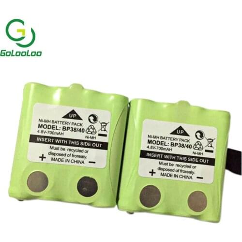 700mAh 4.8V NI-MH Battery For Uniden BP-38 BP-40 BT-537 BT-1013 GMR FRS 2Way radio interphone interco walkie-talkie bateria