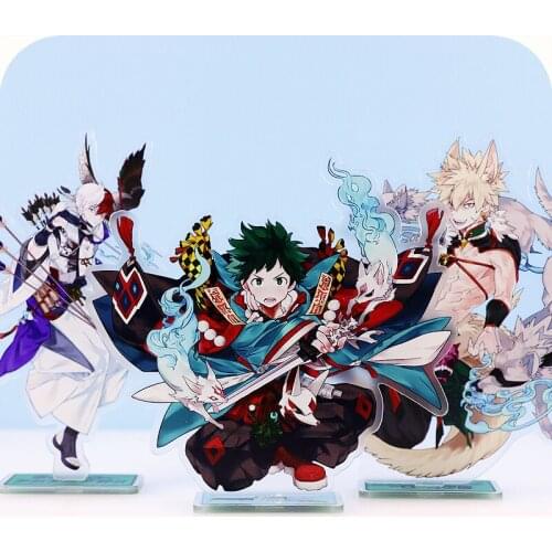 Anime My Hero Academia Izuku Shoto Katsuki Acrylic Stand Figure Desktop Decoration Collection Model Toy Doll Gifts