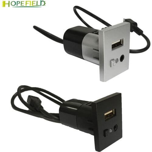 Car USB Adapter AUX Audio CD DVD Input Switch Mini Cable USB Slot Interface Accessories For Ford Focus 2 MK2 2009 2010 2011