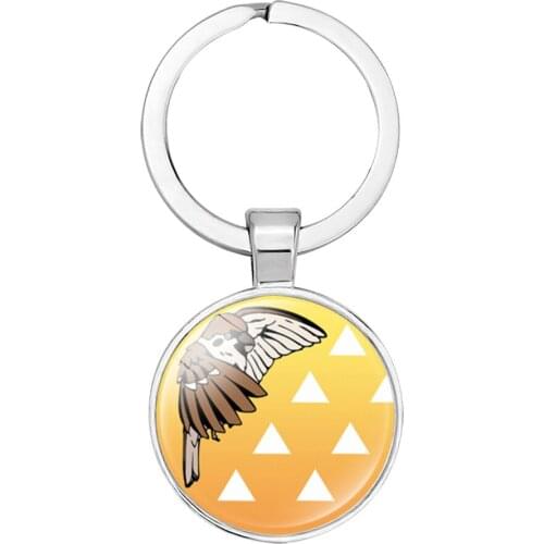 Demon Slayer Cosplay Anime Peripheral Two-dimensional Bag Pendant Jewelry Spot Keychain Handmade DIY Creative Accessories