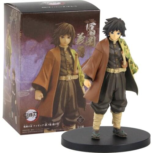 18cm Demon Slayer Anime Tomioka Giyuu Yellow Different Color PVC Action Figure Cartoon Collection Model Toy Kids GIft Brinquedos