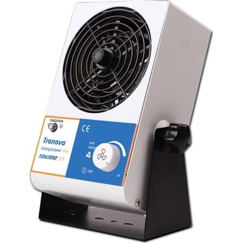 TR7001 Electric Ion Fan Desktop Electrostatic Eliminator Destaticizer Industrial Adjustable Ionizing Air Blower Ionization Fan