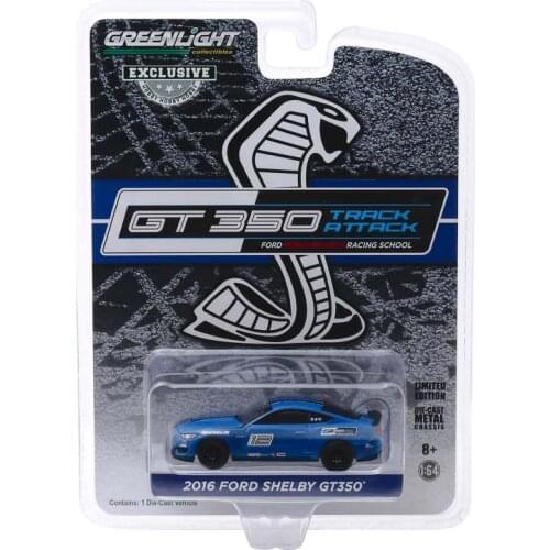 GreenLight 1:64 2016 Ford Shelby GT350 -Deep Impact Blue Alloy model car Metal toys for childen kids diecast gift