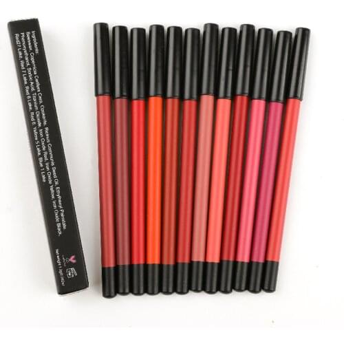 Lip Liner Pencil Long Lasting Waterproof Cosmetic Wholesale Private Label