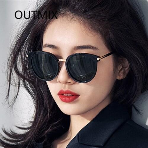 Oversized Sunglasses Womens Fashoion Round Frame Colorful Mercury Sun Glasses Ladies Vintage Driving Style Shade UV400 Eyewear