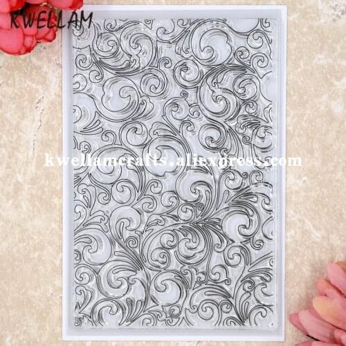 Leaves Background Scrapbook DIY photo cards rubber stamp clear stamp transparent stamp 9.5x14.4cm KW8050435