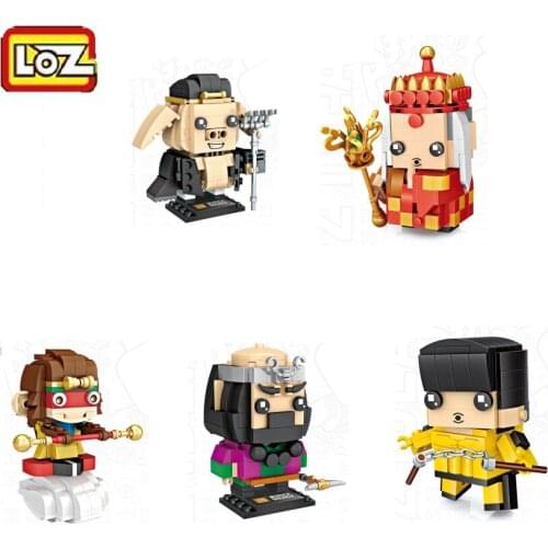 LOZ Blocks Chinese Character Building Bricks for Kids Goku Model DIY Toys Children One Piece Auction Figure Boy Gifts Anime 1441