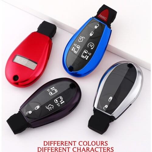 New Arrival Full Tpu Car Key Cover Case Skin Shell Protect Holder Set for Jeep for Chrysler Fobik for Dodge Ram Keyles