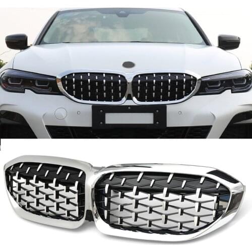 New Diamond Style Replacement Grille Car Front Bumper Grill Racing Grills For BMW G20 G28 2018-2020 Car Accessories