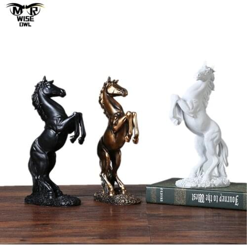 Office Decoration Horse Statue Resin Shop Living Room Bedroom Decor Accessories Crafts Ornaments Creative Home Horse