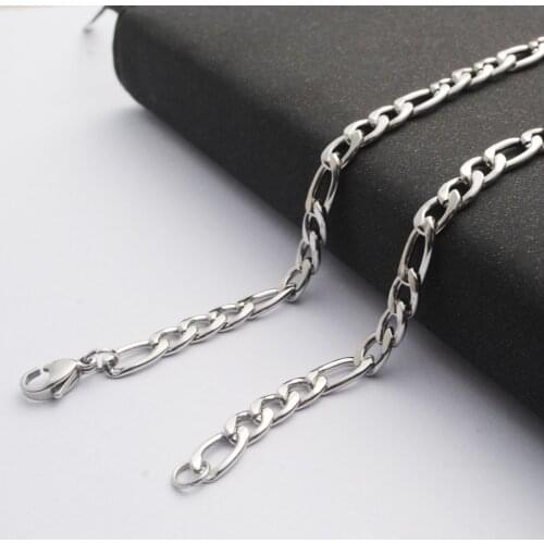 2020 Fashion Classic Cuban Link Chain Necklace Men Stainless Steel Long Necklace for Men Women Chain Jewelry