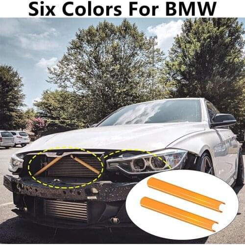 Front Grille Trim Strips For BMW X1 X2 X3 X4 X5 1 2 3 4 5 6 7Series Sport Style Grille Trim Strips Cover Frame Car Decorations