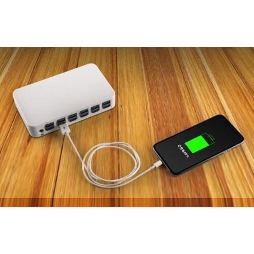Mini Portable Multi Port USB Charger 12-Port USB Charging Station Hub Power Station for iPhone iPad Tablet