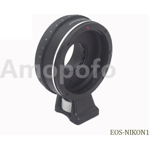 Adjustable Aperture Mount Adapter Ring Suit For Canon EOS EF Mount Lens To for Nikon 1 V1 V2 J1 J2 Camera Adapter + with Tripod