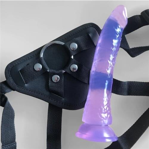 Strap On Realistic Dildo Pants For Woman Men Couples Strapon Dildo Panties For Lesbian Gay flesh purple dildo strap on dildo