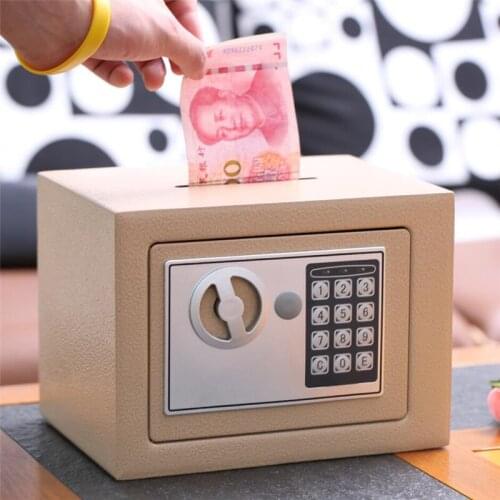 Save Money Box Safe Cash Moneybox Counter Big Piggy Bank for Adults Kids Tirelire Enfant Saving Box Atm Machine Purse AD50PB