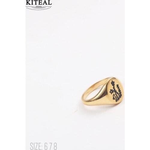 KITEAL resin charms Gold color size 6 7 8 female ring for women wildflowers Little daisy prices in euros men jewelry