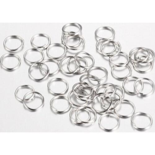 About 1000pcs 5x0.7mm Iron Jump Rings Close but Unsoldered for DIY Jewelry Making Nickel Free 21 Gauge Inner Diameter: 3.6mm