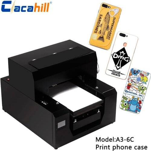 UV inkjet printer A3 size flat and cylindrical integrated LCD touch screen control for 3D texture/plastic/leather/PVC printing