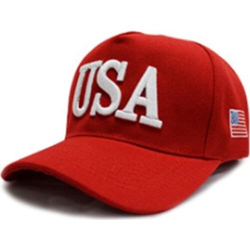 Unisex Unisex Adult Outdoor President Trump 2020 Campaign Baseball Cap USA 45 American Flag 3D Embroidered Adjustable Snapback 5