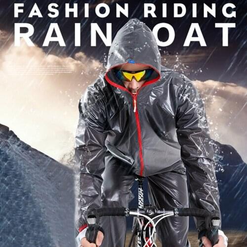 Waterproof Men Women MTB Cycling Clothing Raincoat can use for traveling hiking