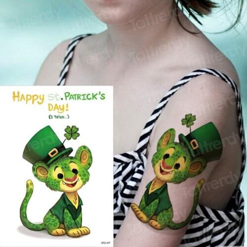 Temporary tattoos for children tattoo kids water color tattoo animals funny cat mermaid tatoo sea forest tattoo stickers pirate