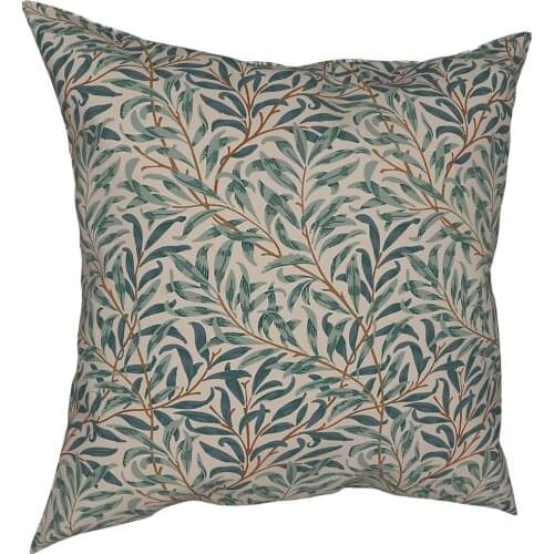 William Morris Vintage Pillow Case Home Decorative Floral Victorian Flowers Cushion Cover Throw Pillow for Living Room Polyester
