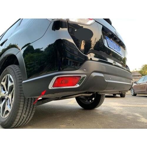 Tail Side Rear Fog Light Cover Trims Car Lamp Chrome Moulding For 2019-2021 Subaru Forester 2PCS