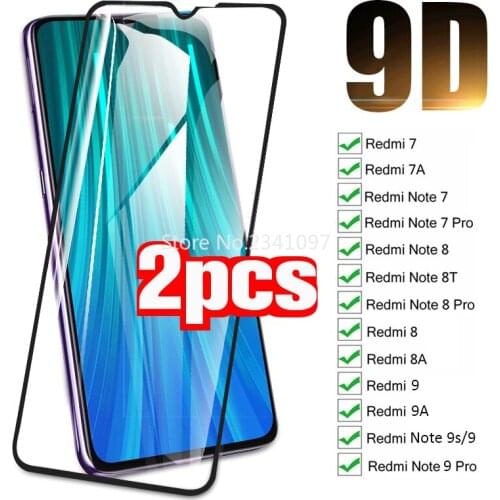 Tempered Glass Case for Xiaomi Poco X3 M3 F2 Pro for Redmi Note 7 8 9 10 Pro 9s Glass Screen Protector for Redmi 9a 8a 7a Glass