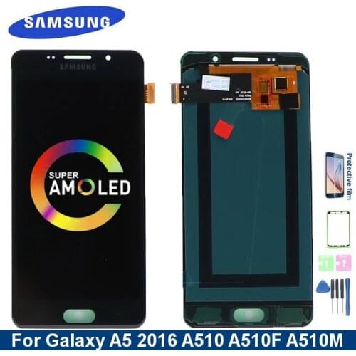 AMOLED liquid crystal Display Suitable For Samsung Galaxy A5 2016 A510F A510M SM-A510F A510Y LCD touch screen digitizer Assembly