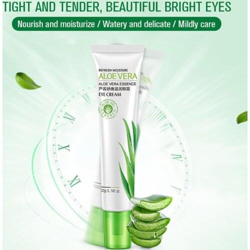 1 Pcs Aloe Eye Cream Natural Skin Care Whitening Hydrating Remove Dark Wrinkle Eye Cream Care Anti-aging Cosmetics Circles S1J3