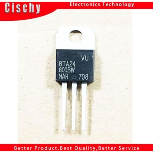 1pcs/lot BTA24-600BW BTA24-600B BTA24-600 BTA24 TO-220 In Stock