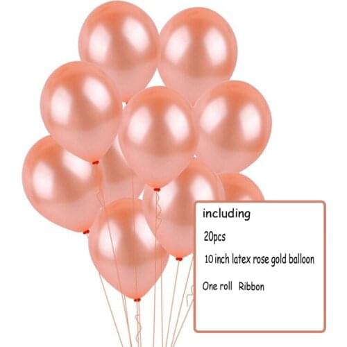10 inch 12 inch Rose Gold Balloon Gold Confetti Balloon Set Heart Star Balloon Set for Wedding Baby Shower Party Event Supply
