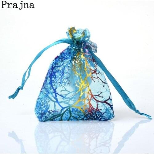 10Pcs/lot 7x9cm 9x12cm 10x15cm Fashion Organza Drawstring Gift Bag Nice Jewelry Packaging Bags Gift Pouches Bag