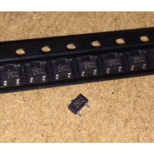 100pcs DTC144EKA DTC144 DTC144EK SOT-23 DTC144E MARKING 26