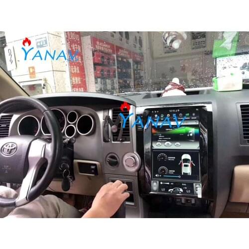 13.6 inch Android car GPS navigation For-TOYOTA Tundra 2007-2011/Sequoia 2007-2018 multimedia player Vertical Radio Player Stere