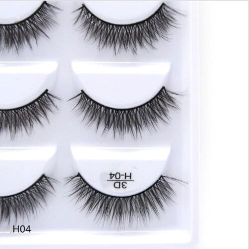 5 pairs of natural false eyelashes false eyelashes long makeup 3d water eyelashes eyelashes extended water eyelashes beauty