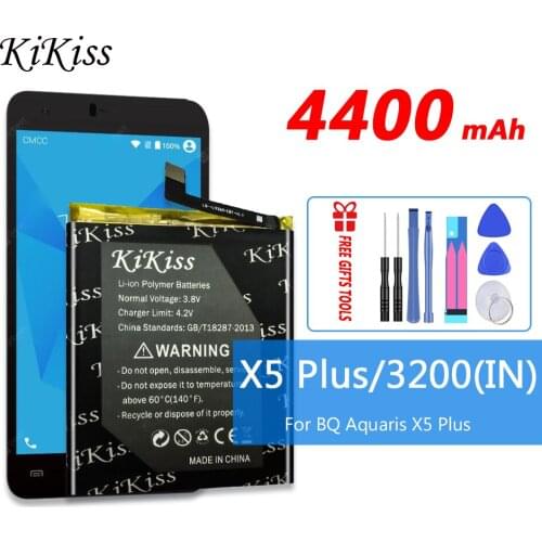 For BQ Aquaris X5 Plus 4400mAh High Capacity Battery For BQ Aquaris X5 Plus Cell Phone Battery Big Power