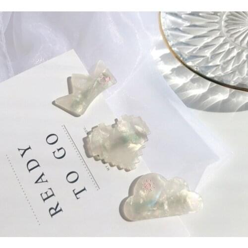 Spring And Summer 2020 New Wild Small Hairpin Love Cloud Shell Crown Hair Accessories