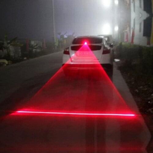 Auto LED Laser Light Vehicle Anti-Collision Taillight Brake Warning Lamp Car Parking Brake Light Tail Warning Bulb Car Fog Light